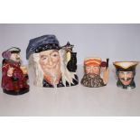 Royal Doulton D6862, D6845 Character Jugs and Two