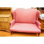 Double Winged Back Settee