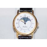 Gents wristwatch with mood phase