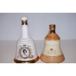 Two Bells Whisky 75cl Weighed Decanters (Both Seal