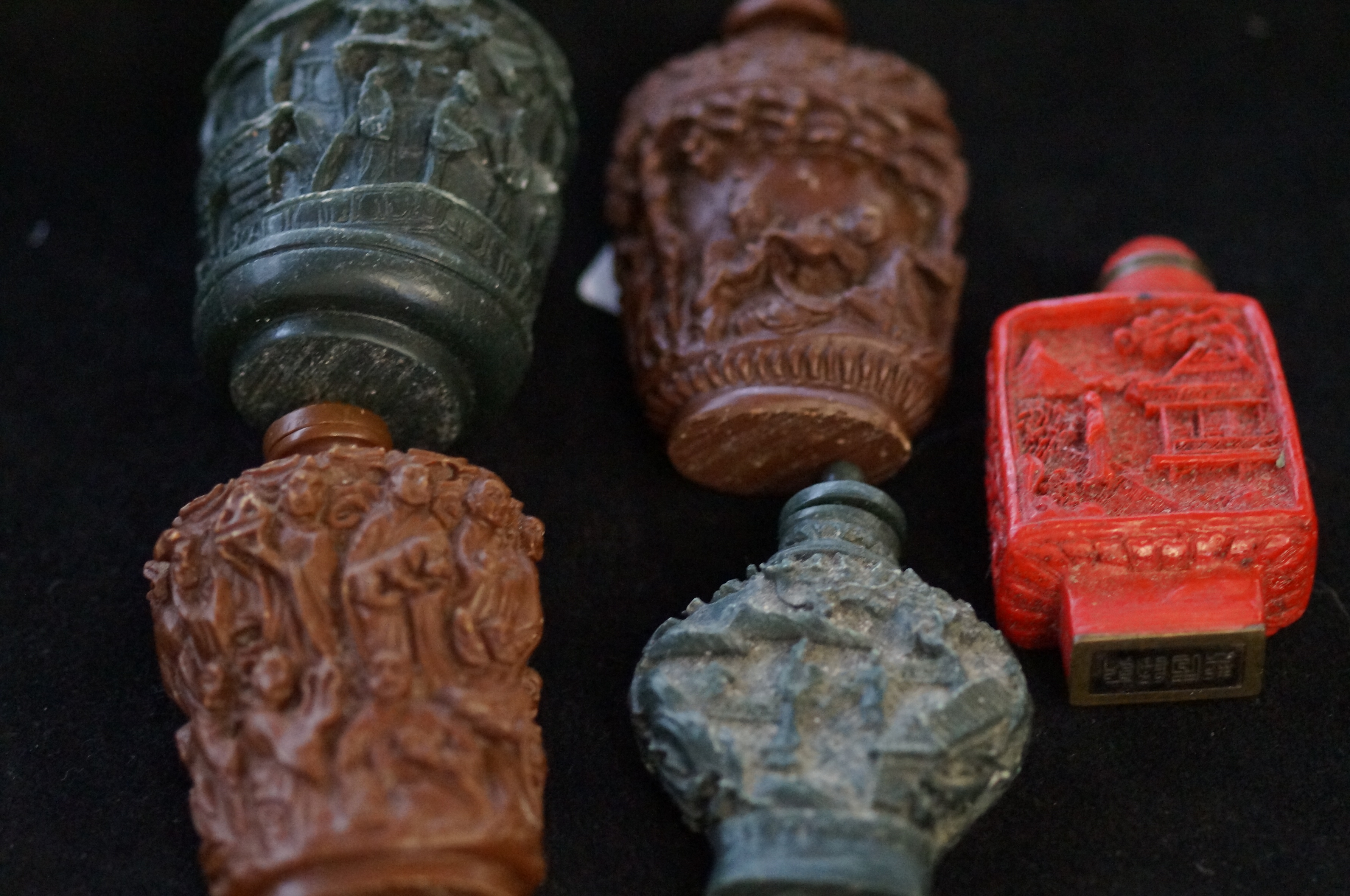 Five Chinese Scent Bottles