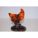 Anita Harris Hen signed in gold