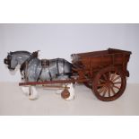 Sylvac Grey Horse and Cart - Large