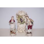 Two Continental Figurines and Continental Floral V