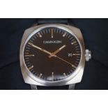 Gents Calvin Klein calendar wristwatch, as new