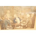 Early Lithograph Print (Framed and Glazed) - 52cm