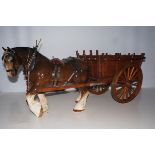 Melba Ware Horse and Kart - 70cm w