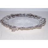 Silver plate round tray