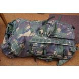 Large Camouflage Backpack containing Tent