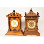 Two Wooden Mantle Clocks (Untested)