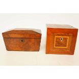 Two Victorian Tea Caddies