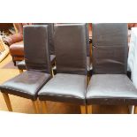 Set of 6 Leather Dining Chairs Marks and Spencers