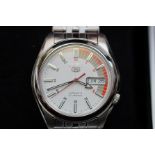 Seiko Five Automatic Wristwatch with German Day Da