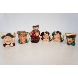 Collection of Six Royal Doulton Character Jugs