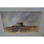 Watercolour signed Dartmoor 92