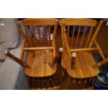 Set of Four Pine Dining Chairs - by Ducal