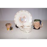 Two Royal Doulton Character Jugs together with a B