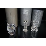 Swarovski Crystal Owl, Swarovski Crystal Cat, Swar