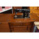 Table Singer Sewing Machine Model 201K