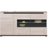 Emes Furniture Denis 3 Door Side Board with LED Li