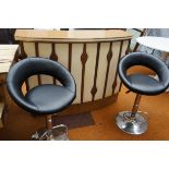 Retro Lounge Bar together with Two Bar Stools