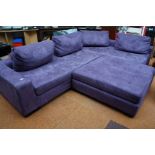 Large Suede Style Corner Suite (Viewing Recommende