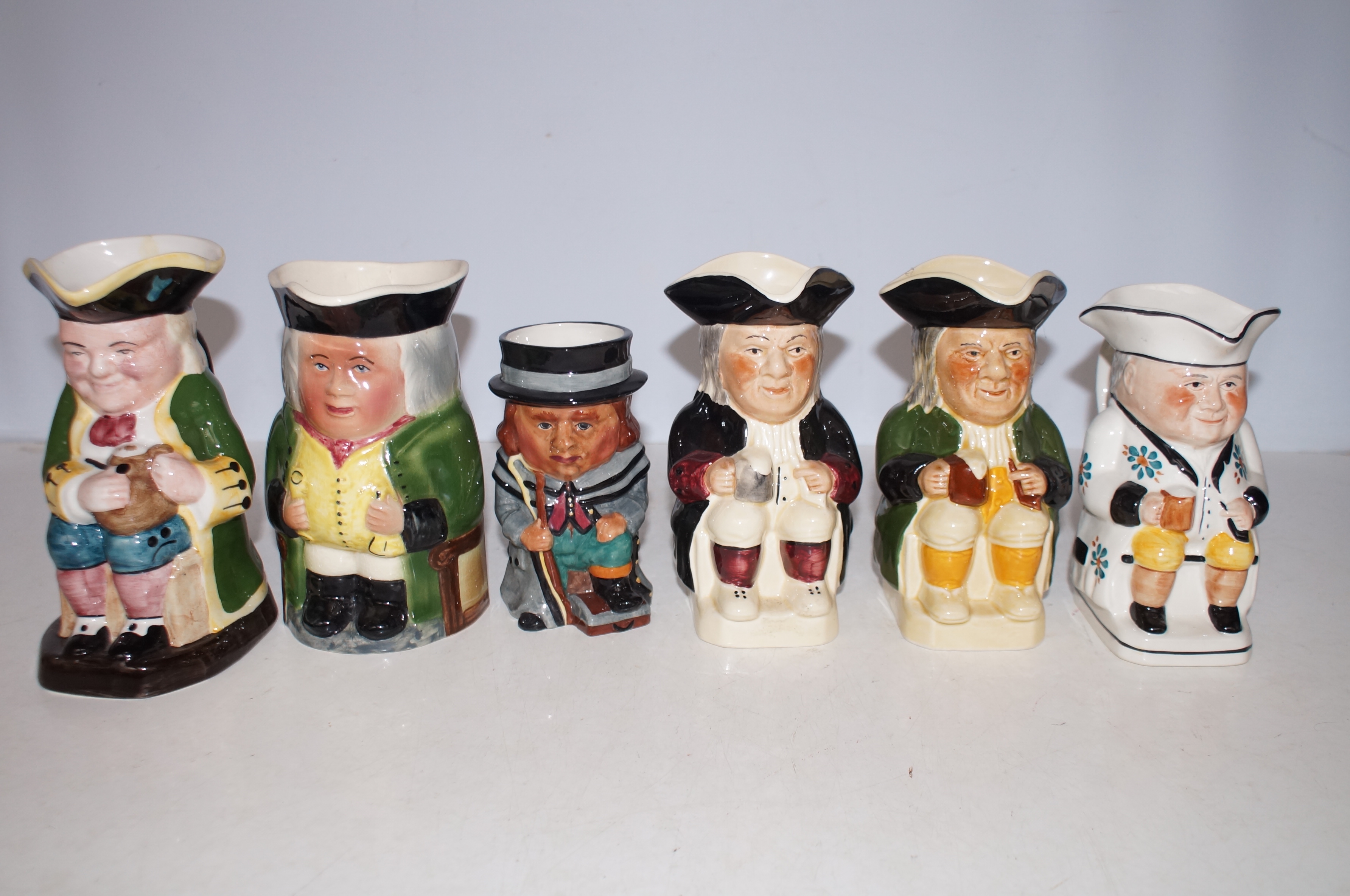 Collection of Six Toby Jugs