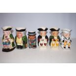 Collection of Six Toby Jugs