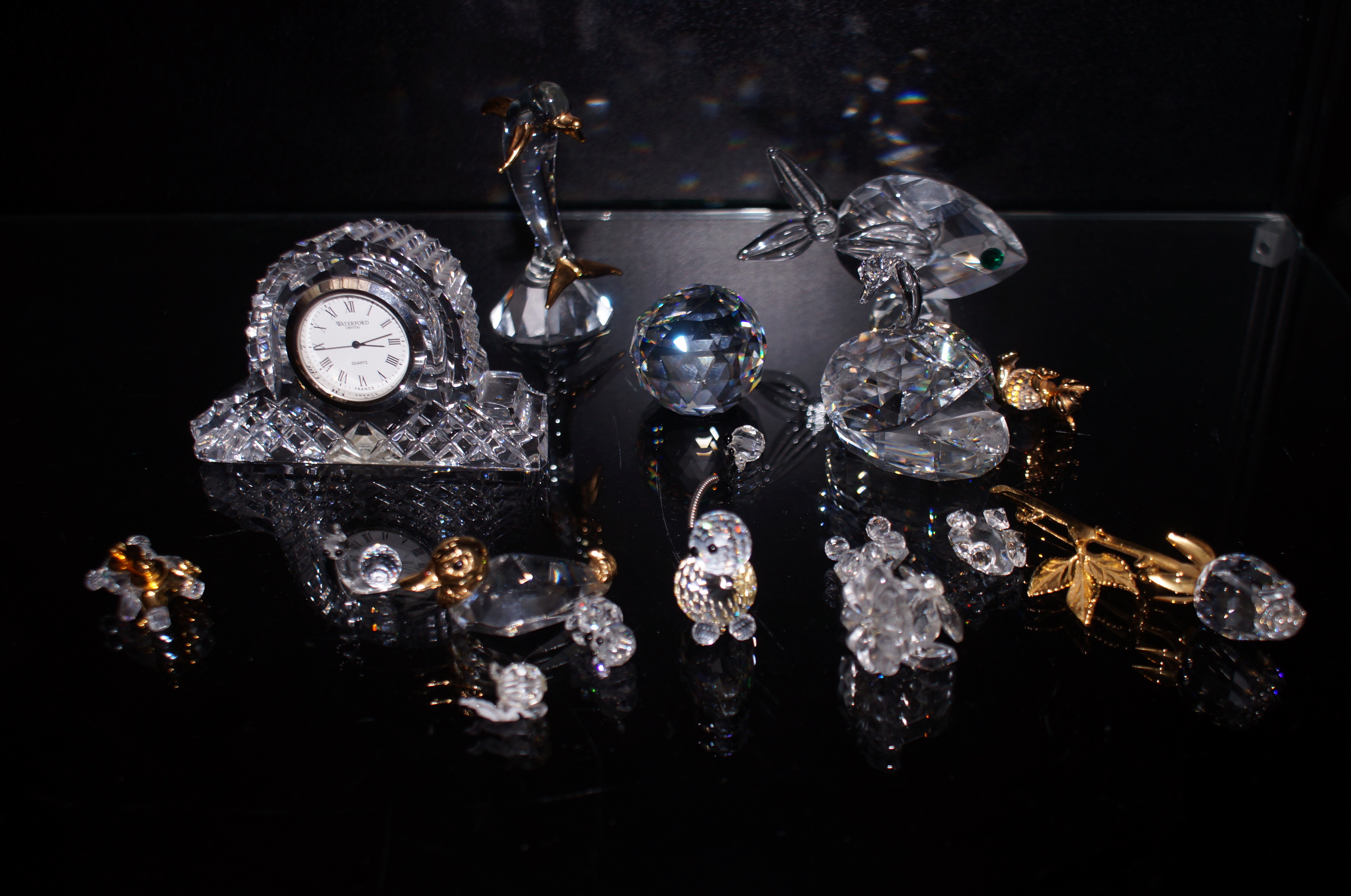 Collection of Crystal ware to include Swarovski an