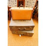 Three Vintage Suitcases