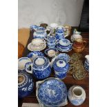 Collection of Blue and White Pottery to include Sp