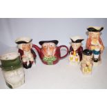 Collection of Six Toby Jugs