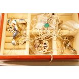Collection of Silver Jewellery and Jewellery Box