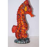 Anita Harris large seahorse signed in gold