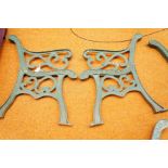 Pair of Cast Iron Bench Ends