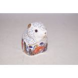 Royal Crown Derby poppy mouse with gold stopper