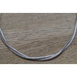 Silver 18" necklace