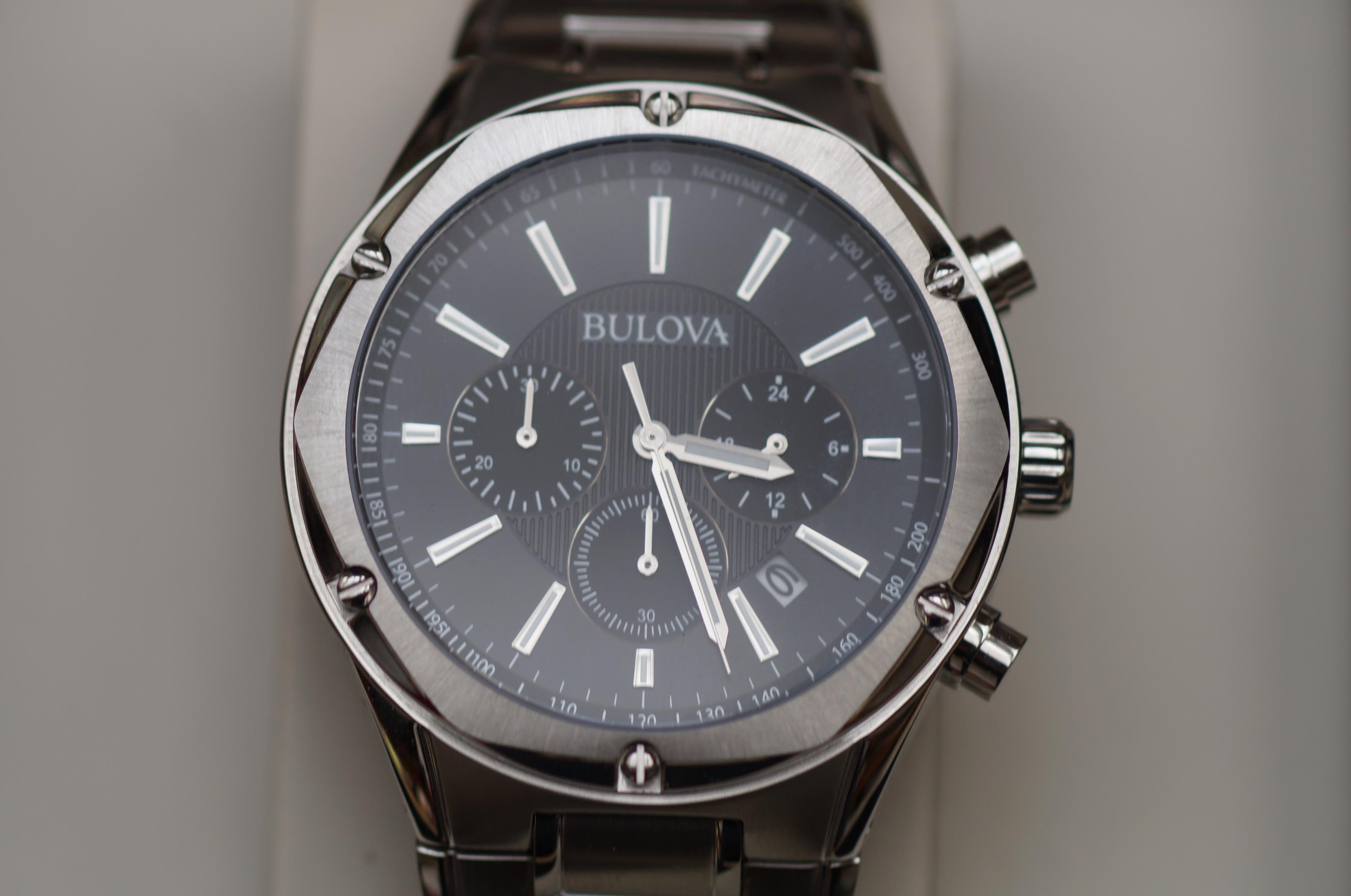 Bulova chronograph wristwatch, as new