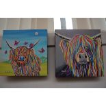 Stephen Brown Small Wall Canvas Print x2