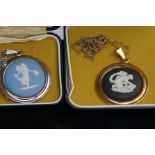 2x Wedgwood Jasperware necklaces