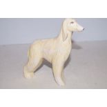 Anita Harris Afghan hound signed in gold