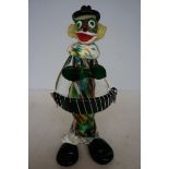 An Original Morano Glass Clown with Label