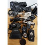 Collection of Vintage Cameras and Lenses