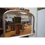 Very Large Overmantle Mirror - 110cm h x 147cm w