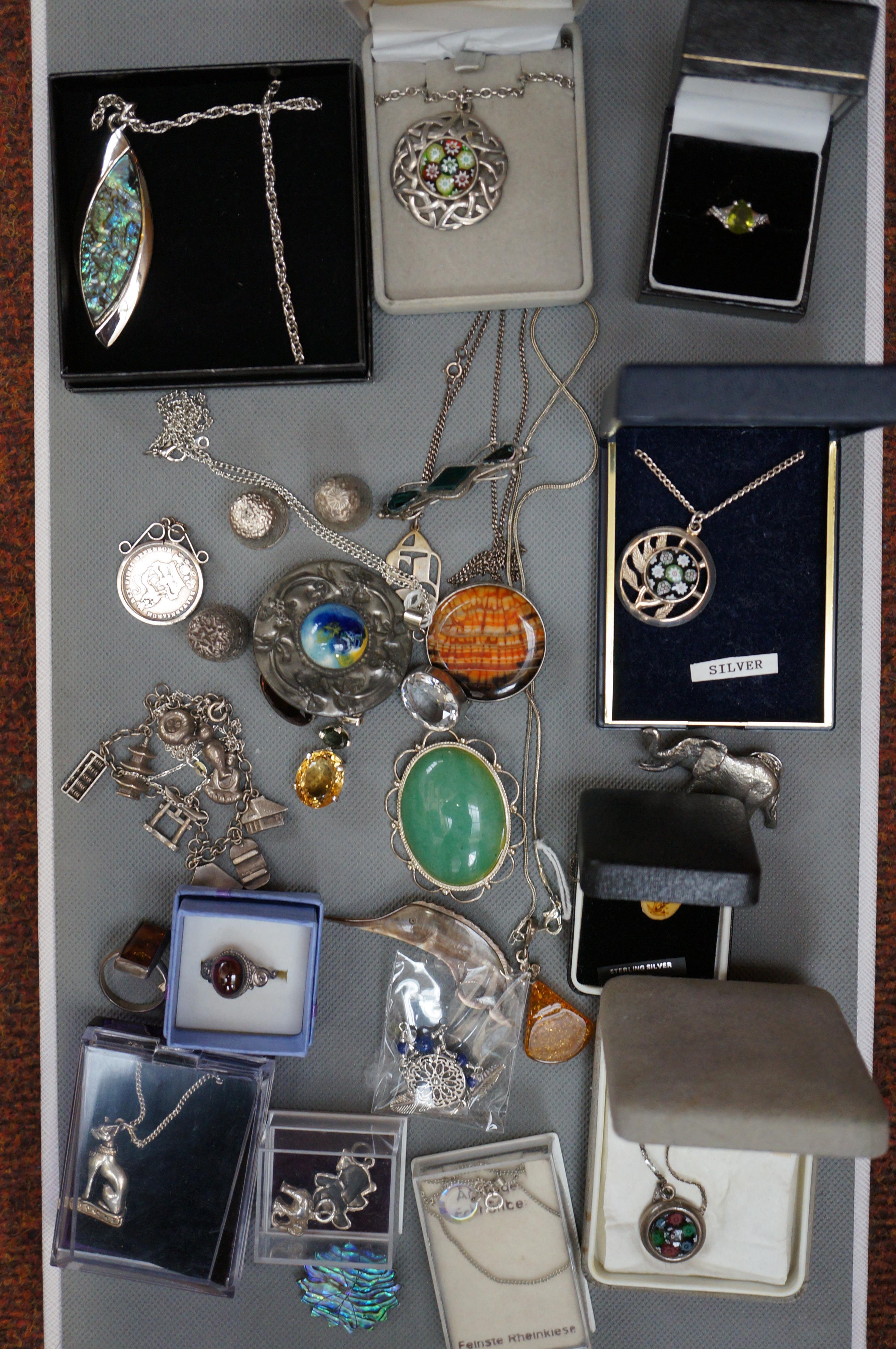 Collection of mainly Silver Costume Jewellery and