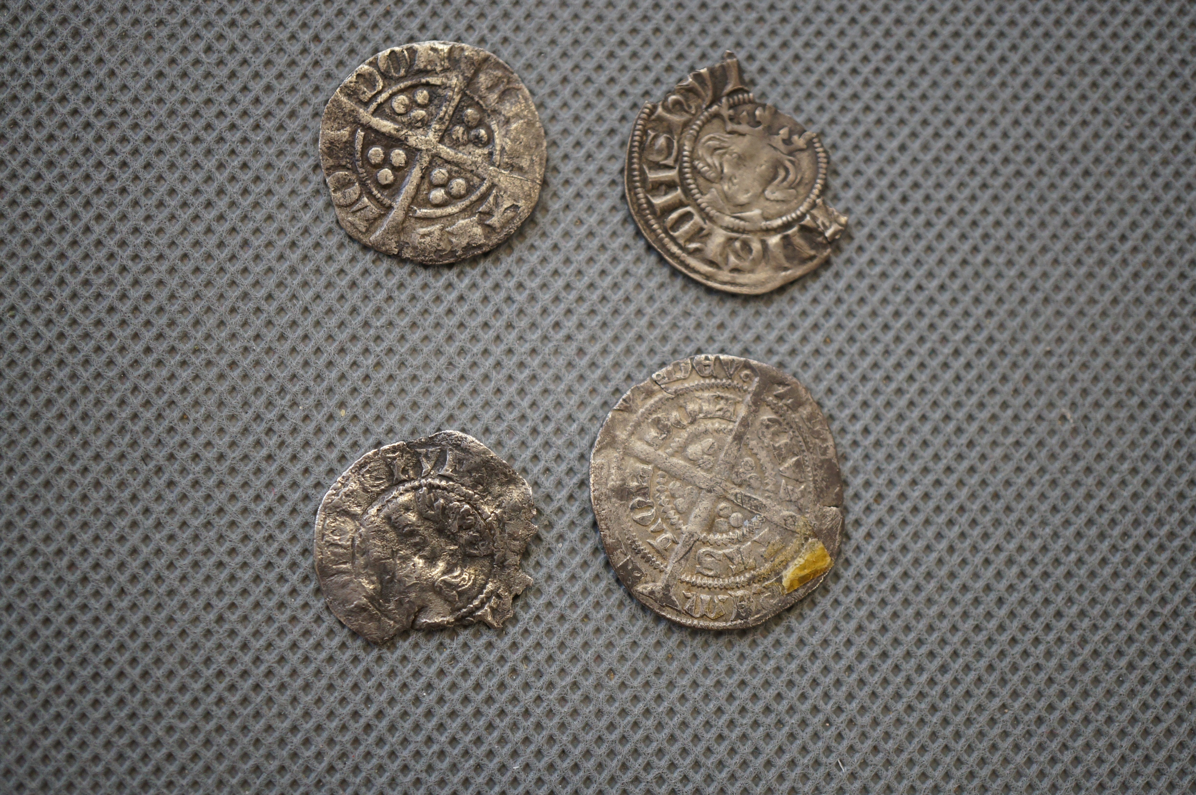 Edward III? Four Silver Coins