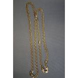 9ct Gold Curb Chain - 30in, 27g