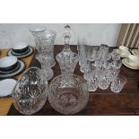 Collection of good quality Crystal Ware, Some name