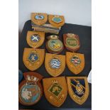 Collection of 12 Royal Navy Shields