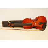 Cased Violin with Bow